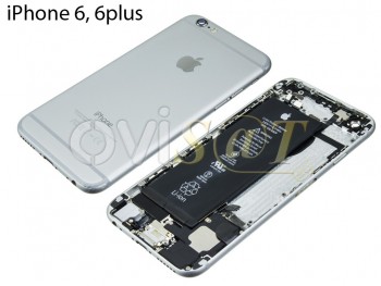 Carcasa Service Pack trasera plateada para iPhone 6 de 4,7" con componentes