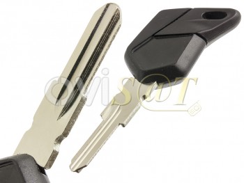 Producto Genérico - Llave Negra con hueco para transponder para Motocicletas Aprilia / MV Agusta, con espadín guía derecha