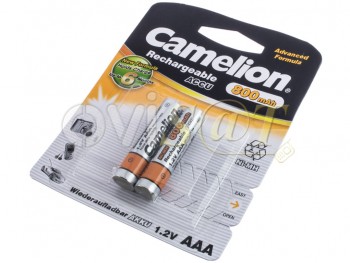 Baterías Camelion AAA recargable - 800mAh / 1.2V / Ni-Mh, 2 unid