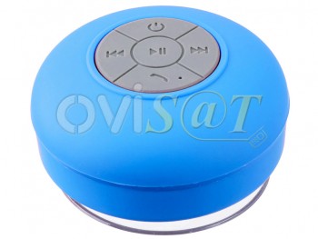 Altavoz BTS-O6 azul resistente al agua con bluetooth