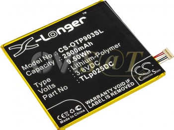 Batería genérica Cameron Sino para One Touch Pixi 4 6.0, One Touch Pixi 4 6.0 3G, OT-9001A, OT-9001X, Pixi 4 6.0, One Touch Pixi 4 6.0 3G, OT