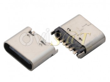 Conector de carga, datos y accesorios genérico USB tipo C 6 pines, 0,89 x 0,76 x 0,31 cm