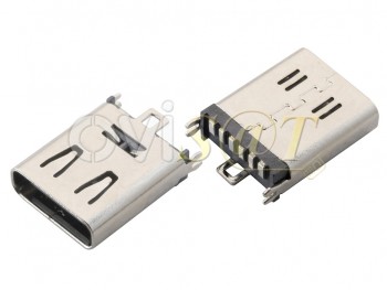 Conector de carga, datos y accesorios genérico USB tipo C 6 pines, 0,89 x 1,15 x 0,16 cm