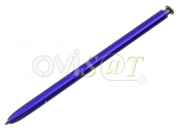 Stylus pen genérico azul "aura glow" con pulsador negro para Samsung Galaxy Note 10, SM-N970 / Galaxy Note 10 Plus, SM-N975