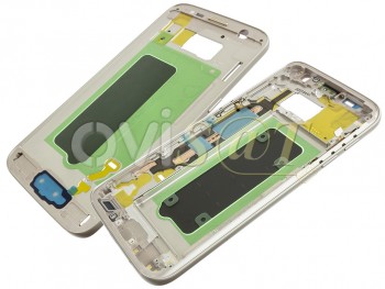 Carcasa central dorada para Samsung Galaxy S7, G930F