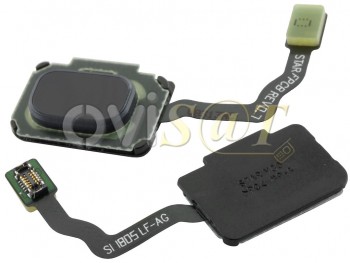 Botón home / lector huella gris "Titanium gray" para Samsung Galaxy S9, G960F / Galaxy S9 Plus, G965F