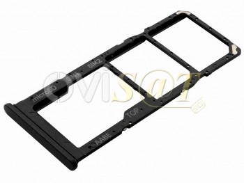 Bandeja Dual SIM + micro SD negra para Samsung Galaxy A12, SM-A125