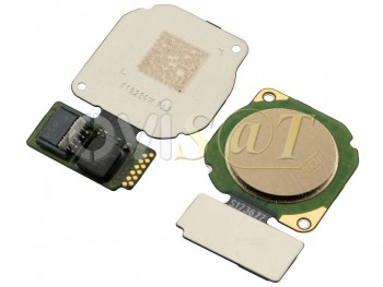 Flex con botón de lector de huellas dorado para Huawei P Smart, FIG-LX1