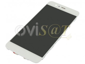 Pantalla completa IPS LCD con marco Huawei Ascend P10 (VTR-L09), blanca