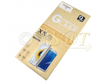 Protector de pantalla de cristal templado 2D Huawei Y7, en blister.