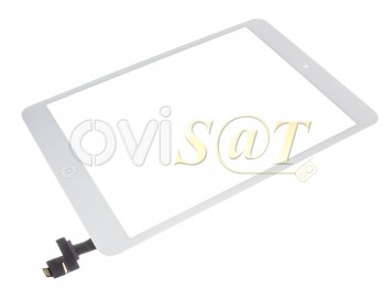 pantalla táctil blanca calidad standard con botón blanco y placa de conexión completa iPad mini, a1432, a1454, a1455 (2012), iPad mini 2, a1489, a1490, a1491 (2013-2014)