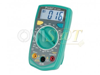 Polimetro digital con prueba de temperatura