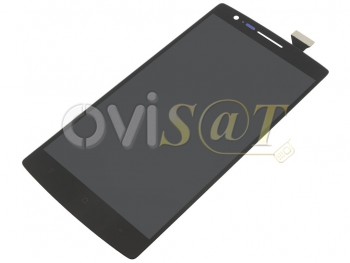 Pantalla completa (LCD/display, ventana táctil y digitalizador) negro OnePlus One.