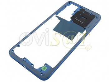 Carcasa frontal / central con marco azul crepúsculo "Twilight Blue" para Xiaomi Redmi Note 11s, 2201117SG