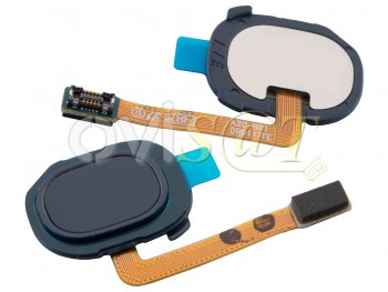 Cable flex con botón lector / sensor de huellas azul para Samsung Galaxy A20, SM-A205F