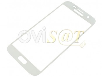 Protector de pantalla de cristal templado color blanco para Samsung Galaxy S7, G930