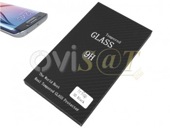 Protector de pantalla curvo color negro brillante para Samsung Galaxy S7 Edge / G935, en blíster