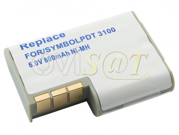 Batería genérica KT-12596-01 para lector de código de barras Symbol PDT 3100 - 800 mAh / 6.0 V / Ni-Mh