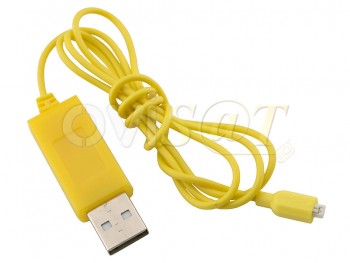 Cable USB de carga drone Syma X12 / X12S, amarillo