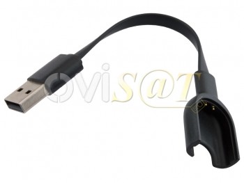 Cable USB negro para carga de pulsera Xiaomi Mi Band 3