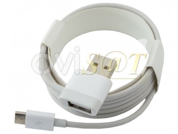 Cable de datos universal Xiaomi de USB hembra a micro USB macho, color blanco