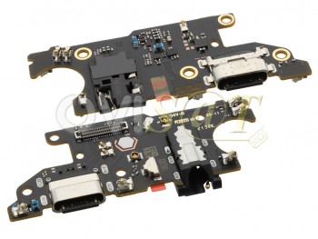 Placa auxiliar Service Pack con conector de carga USB tipo C, micrófono y conector de audio jack 3,5mm para Xiaomi Redmi Note 9T 5G