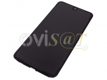 Pantalla completa Service Pack AMOLED con marco lateral / chasis color negro (onyx black) para Xiaomi Redmi Note 12S, 2303CRA44A
