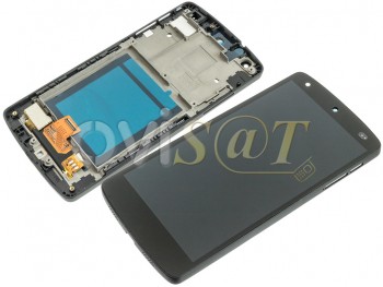 Pantalla completa IPS LCD (Display, LCD + Digitalizador, pantalla tactil + Carcasa frontal) para LG Google Nexus 5, D820, D821 en blanco