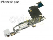 circu-to-cable-flex-calidad-premium-con-conector-de-carga-datos-y-accesorios-lightning-gris-claro-micr-fono-para-iphone-6s-plus-a1634-a1687-a1699