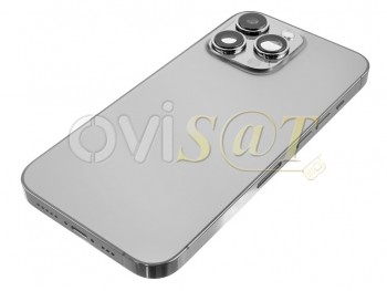 tapa de batería genérica plateada "silver" para iPhone 13 pro max, a2643