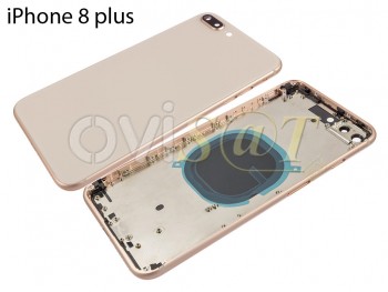 Tapa de batería genérica dorada para iPhone 8 Plus, A1897 / A1864