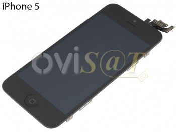 Pantalla STANDARD para iPhone 5 negra con componentes