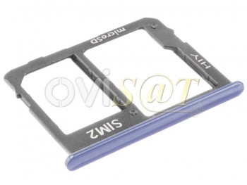Bandeja SIM 2/microSD gris orquídea para Samsung Galaxy J6 Plus (J610F) / Galaxy J4 Plus (J415)
