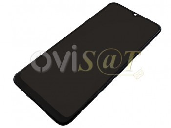 Pantalla completa Service Pack PLS negra con carcasa frontal para Samsung Galaxy A03, SM-A035F (Versión No EU)