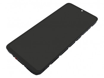 Pantalla completa Super AMOLED con marco negro para Samsung Galaxy A05, SM-A055