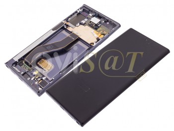 Pantalla service pack completa DYNAMIC AMOLED (digitalizador+ display/pantalla LCD) con carcasa negra para Samsung Galaxy Note 10 Plus (SM-N975F) / Galaxy Note 10 Plus 5G, SM-N976