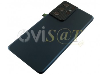 Tapa de batería azul marino "Phantom Navy" genérica sin logo para Samsung Galaxy S21 Ultra 5G, SM-G998