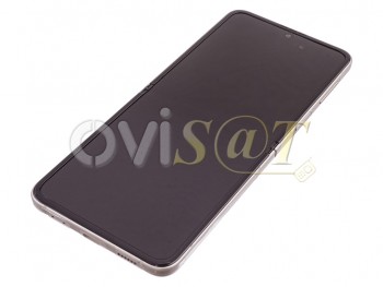Pantalla completa service pack Dynamic AMOLED color crema para Samsung Galaxy Z Flip 3 5G, SM-F711B