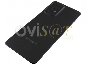Tapa de batería Service Pack negra con lentes de cámaras para Samsung Galaxy A53 5G, SM-A536