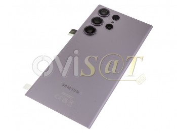 Carcasa trasera / Tapa de batería color gris (graphite) service pack para Samsung Galaxy S23 Ultra, SM-S918B