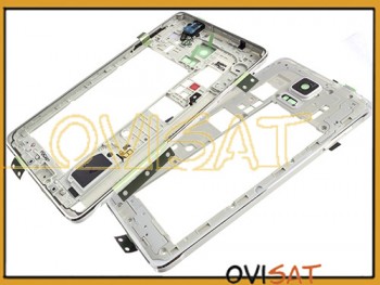 Carcasa central blanca para Samsung Galaxy Note 4, N910F