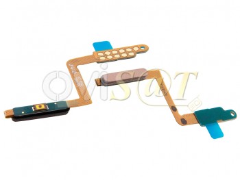 Flex de pulsador de encendido y lector de huellas dorado para Samsung Galaxy A7 2018 (SM-A750FN)