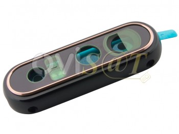 Embellecedor negro de cámaras traseras para Samsung Galaxy A80, A805F / Galaxy A90