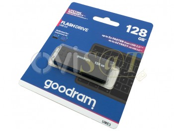 Pendrive / lapiz usb de memoria negro Goodram 128 Gb USB 3.0 UME3