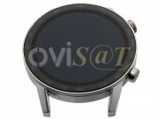 pantalla-completa-amoled-lcd-display-digitalizador-tactil-negra-con-marco-plateado-para-reloj-inteligente-huawei-honor-magic-watch-2-de-46mm-calidad-premium