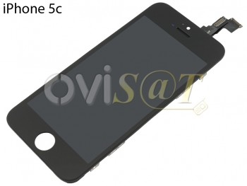 Pantalla completa, display para iPhone 5C calidad STANDARD (LCD/display + digitalizador/táctil + marco) negra