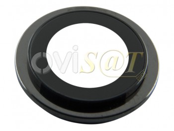 Lente de cámara gran angular "ultra wide" con marco negro grafito "Graphite" para iPhone 12 Pro, A2407, A2341, A2406, A2408