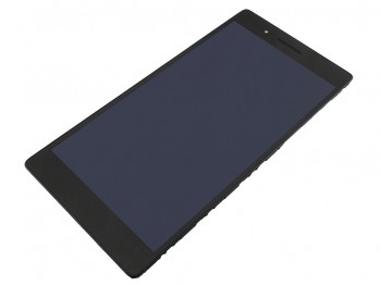 Pantalla completa IPS LCD negra con carcasa para tablet Lenovo Tab 7", TB-7504F