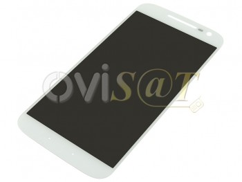 Pantalla completa (LCD / display, digitalizador / táctil) blanca para Motorola Moto G4, XT1622