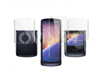 Protectores de pantalla y tapa trasera de hidrogel para Motorola Razr 5G, XT2071